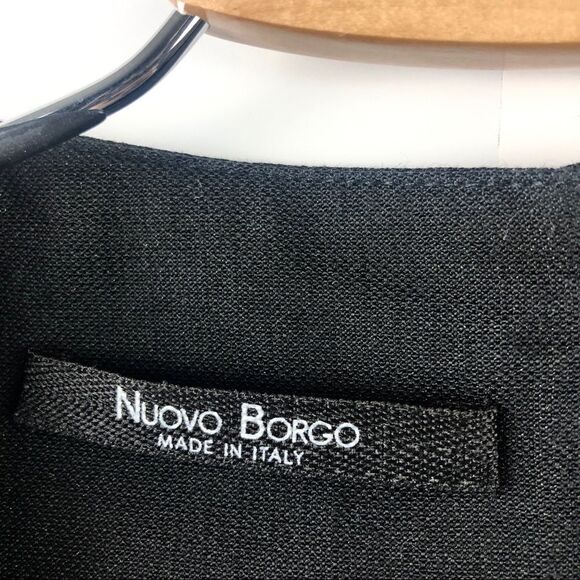 NUOVO Borgo Black Short Sleeved Tunic Size M Lagenlook Avant Garde - Picture 4 of 5